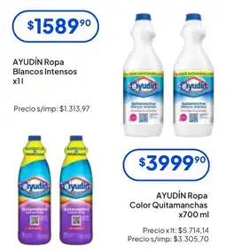Hergo Ayudín ropa blancos intensos oferta