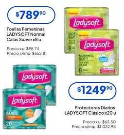Hergo Ladysoft toallas femeninas normal calas suave oferta