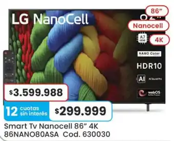 Lg smart tv nanocell 86" 4k