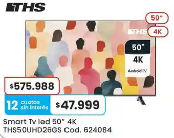 THS smart tv led 50" 4k
