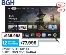 Coto Bgh smart tv led 60" 4k oferta
