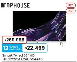 Coto Tophouse smart tv led 32" hd oferta