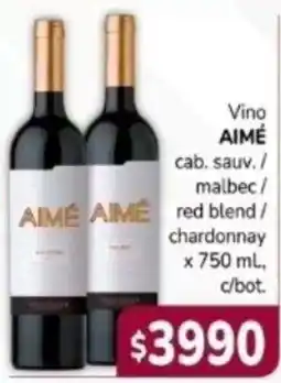 El Solar Supermercados Aimé vino cab. sauv. / malbec / red blend / chardonnay oferta