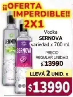 El Solar Supermercados Sernova vodka variedad oferta