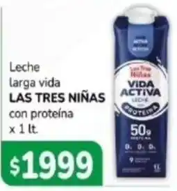 El Solar Supermercados Las tres niñas leche larga vida oferta