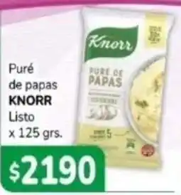 El Solar Supermercados Knorr puré de papas listo oferta