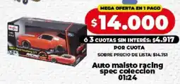 Supermayorista Vital Magico auto malsto racing spec coleccion oferta