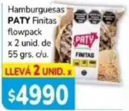 El Solar Supermercados Paty hamburguesas finitas oferta