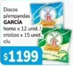 El Solar Supermercados García discos p/empanadas oferta