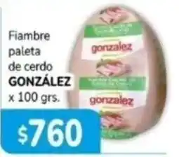El Solar Supermercados Gonzalez fiambre paleta de cerdo oferta