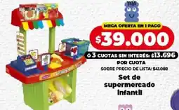 Supermayorista Vital Set de supermercado infantil oferta