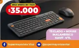 Supermayorista Vital Havit teclado + mouse inalambrico oferta