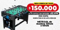 Supermayorista Vital metegol de madera oferta