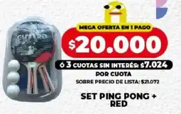 Supermayorista Vital Guard set ping pong + red oferta