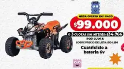 Supermayorista Vital Cuatriciclo a batería 6v oferta