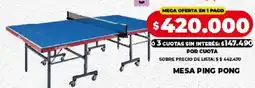 Supermayorista Vital Mesa ping pong oferta