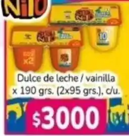 El Solar Supermercados Niño dulce de leche / vainilla oferta
