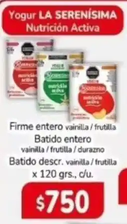 El Solar Supermercados La serenisima yogur nutrición activa oferta
