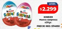 Supermayorista Vital Kinder huevo sorpresa oferta