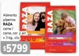 El Solar Supermercados Raza alimento p/perros carne / carne, cer. y arr. oferta