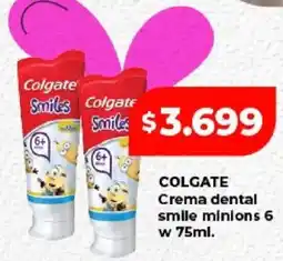 Supermayorista Vital Colgate crema dental smile minions 6 oferta