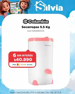 Casa Silvia Columbia secarropas oferta