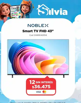 Noblex smart tv fhd 43"