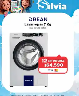 Casa Silvia Drean lavarropas 7 kg oferta
