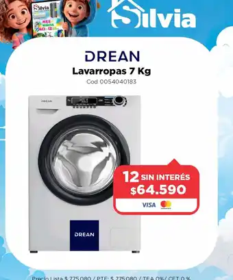 Drean lavarropas 7 kg