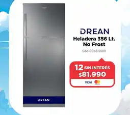 Casa Silvia Drean heladera 356 lt. no frost oferta