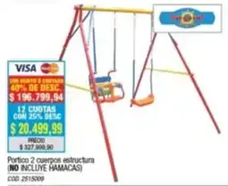 Rio Shop Deco Burguval portico 2 cuerpos estructura oferta