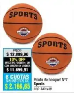 Rio Shop Deco Sports pelota de basquet n7 oferta