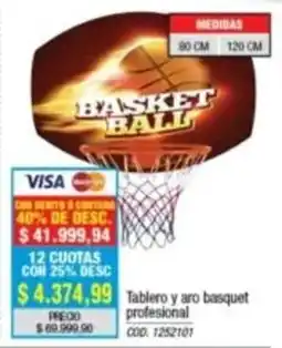 Rio Shop Deco Tablero y aro basquet profesional oferta
