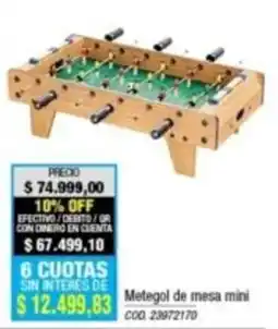 Rio Shop Deco Metegol de mesa mini oferta