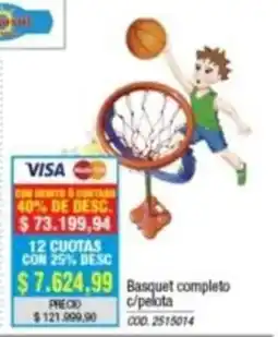 Rio Shop Deco Basquet completo c/pelota oferta