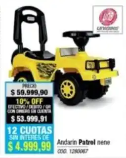 Rio Shop Deco Andarin patrol nene oferta
