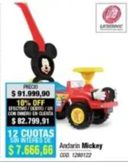 Rio Shop Deco Unibike andarin mickey oferta