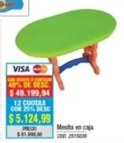 Rio Shop Deco Mesita en caja oferta
