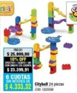 Rio Shop Deco Cityball 24 piezas oferta