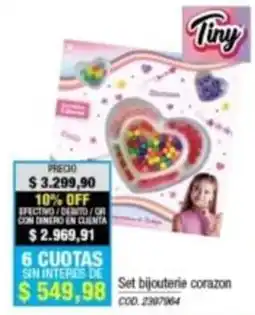 Rio Shop Deco Tiny set bijouterie corazon oferta