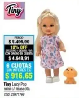 Rio Shop Deco Tiny lucy pop mini c/ mascota oferta