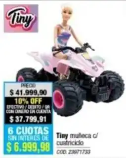 Rio Shop Deco Tiny muñeca c/ cuatriciclo oferta