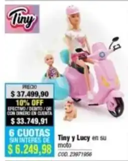 Rio Shop Deco Tiny tiny y lucy en su moto oferta