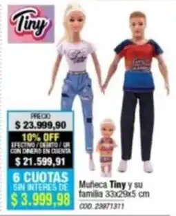 Rio Shop Deco Tiny muñeca y su familia oferta