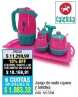 Rio Shop Deco Calesita juego de mate c/pava y bandeja oferta