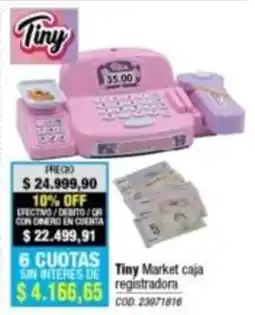 Rio Shop Deco Tiny Market caja registradora oferta