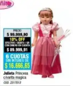 Rio Shop Deco Julieta princesa c/varita magica oferta