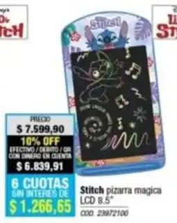 Rio Shop Deco Stitch pizarra magica oferta