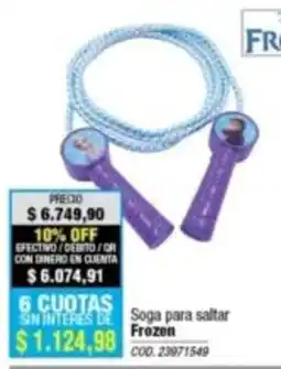 Rio Shop Deco Frozen soga para saltar oferta
