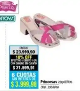 Rio Shop Deco Princesas zapatitos oferta